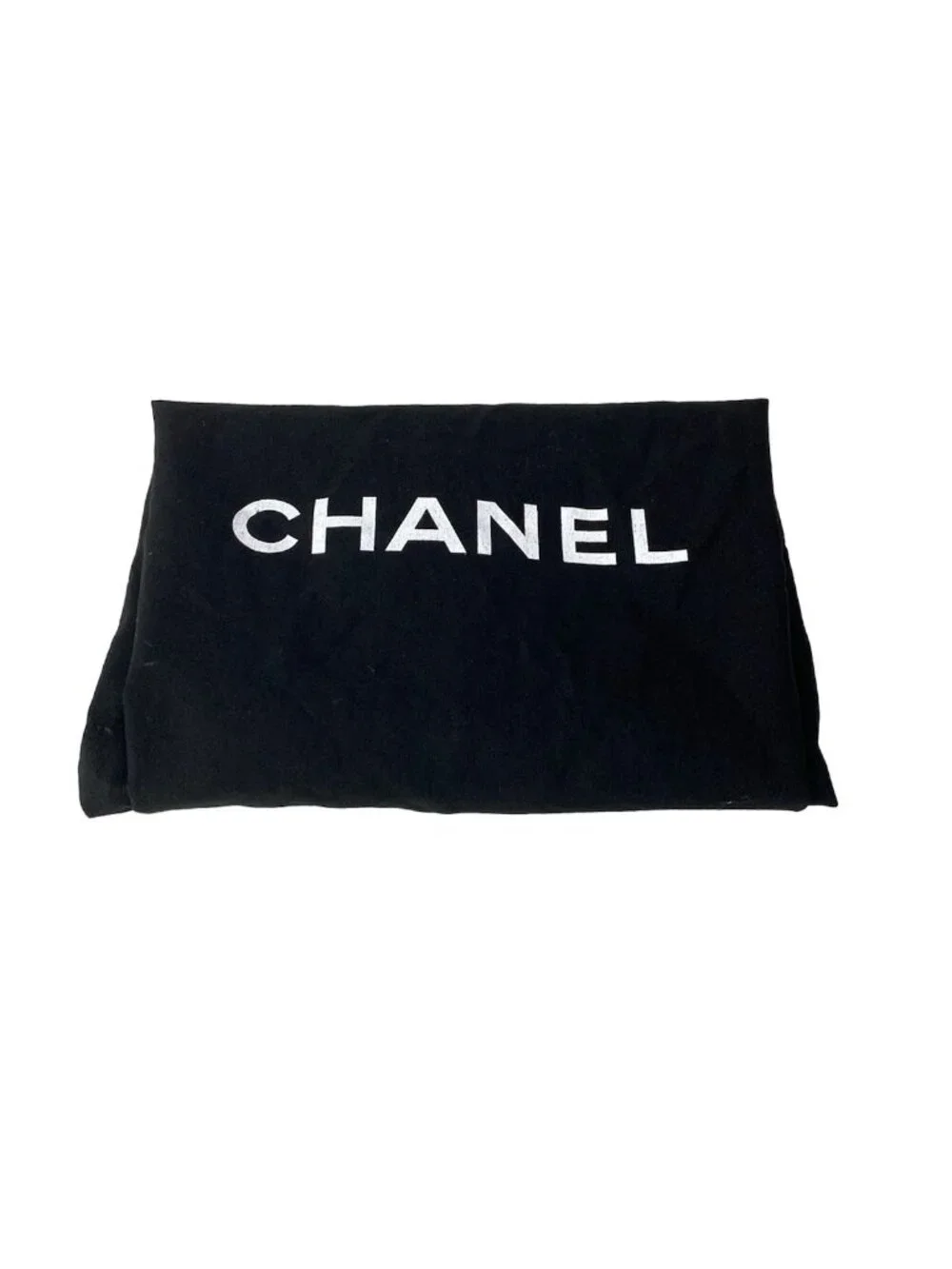 Chanel Shoulder Bag White Drawstring Gold Chain